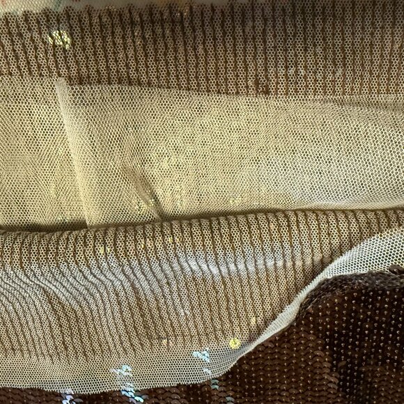 Loft Brown Sequin Front & Back - Fully Lined - Medium - Picture 8 of 9